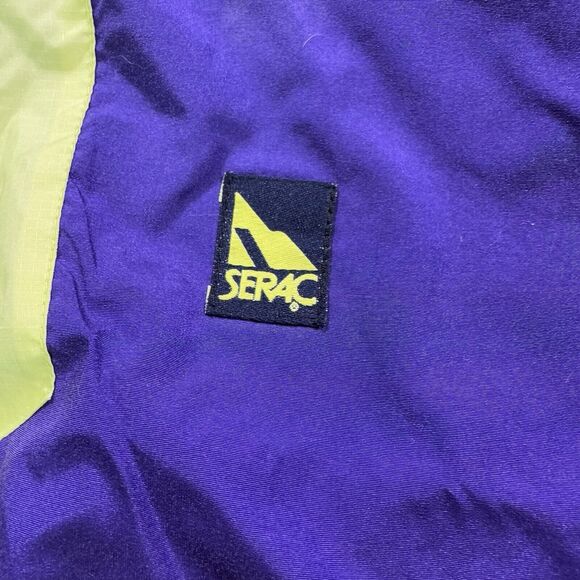 Serac Mens L 1/4 Zip Anorak Jacket Y2K 90s Colorblock Ski Snow Vtg Nylon - Picture 2 of 9